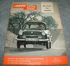 AMS 6/1959 NSU Prinz, Fiat